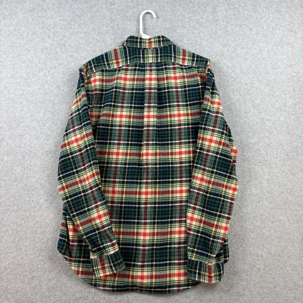 Polo Ralph Lauren Flannel Shirt Mens Large Multicolor‎ Plaid Cotton Lumberjack